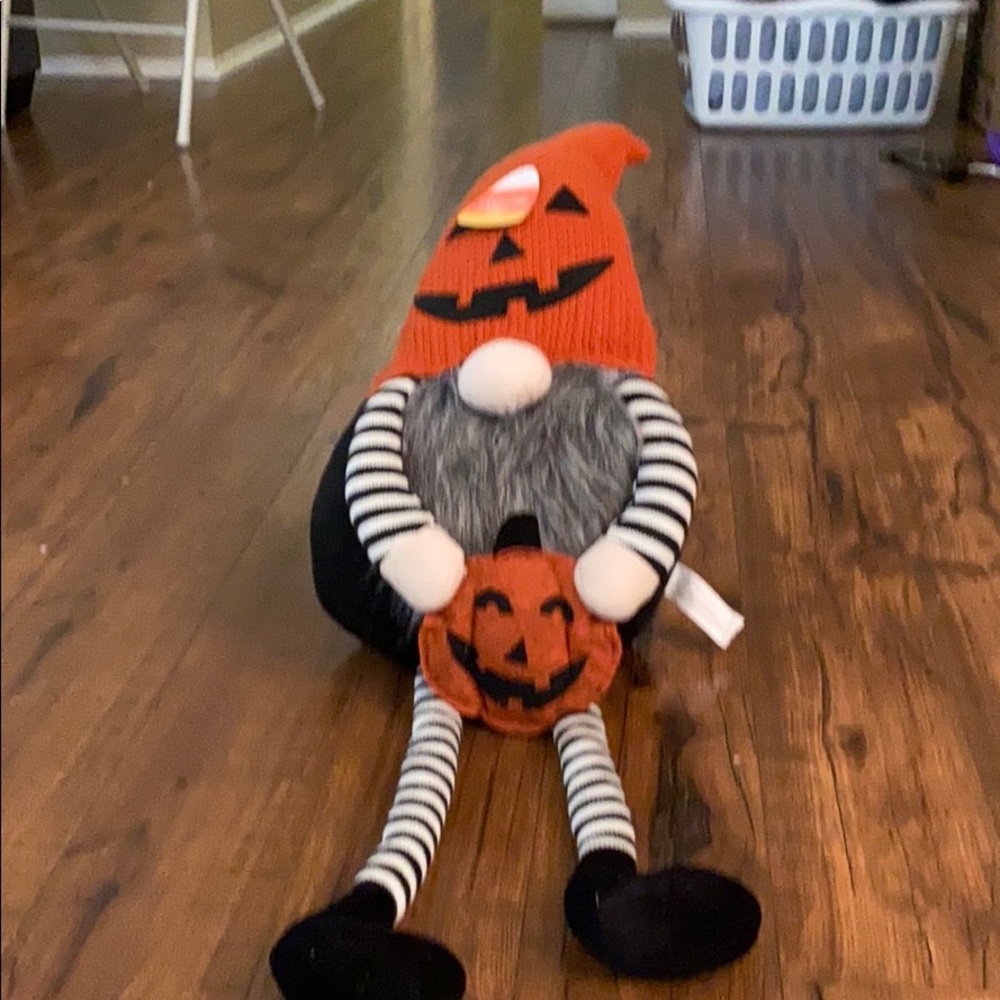 Candy corn lane XL pumpkin gnome